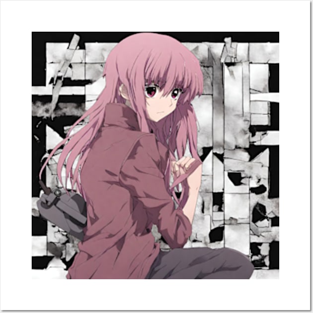 Yuno FUTURE DIARY OBSESSED GIRLFRIEND Wall Art by badrhijri